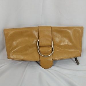 HOBO International Fold Over Clutch Tan